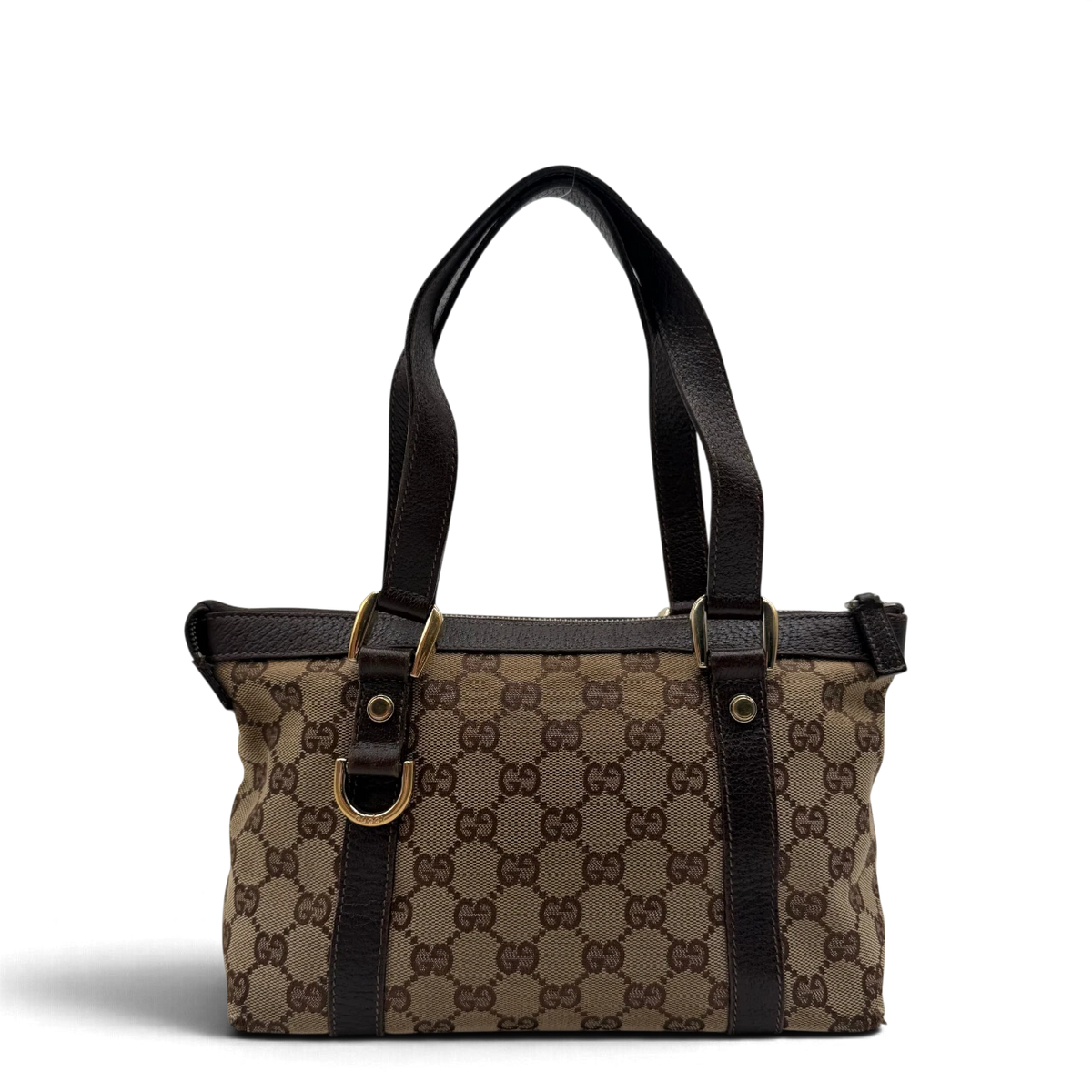 Gucci Handtasche Abbey small monogram beige – Gesamtansicht