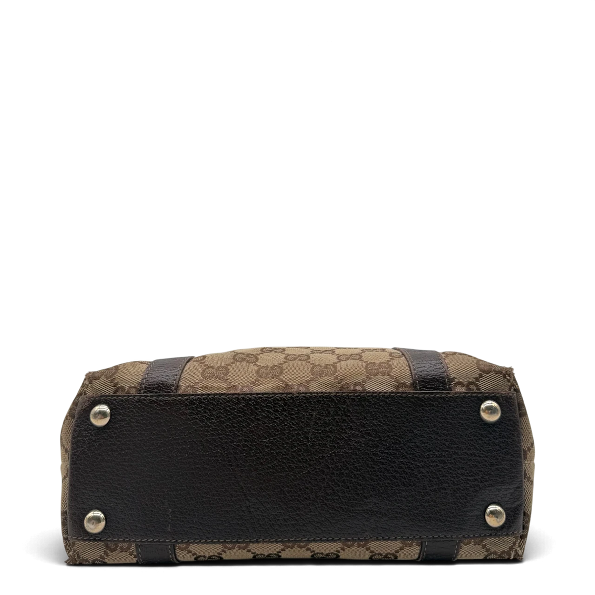 Gucci Handtasche Abbey small monogram beige – Unterseite