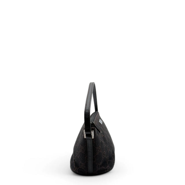 Gucci Handtasche Baguette monogram dunkelbraun