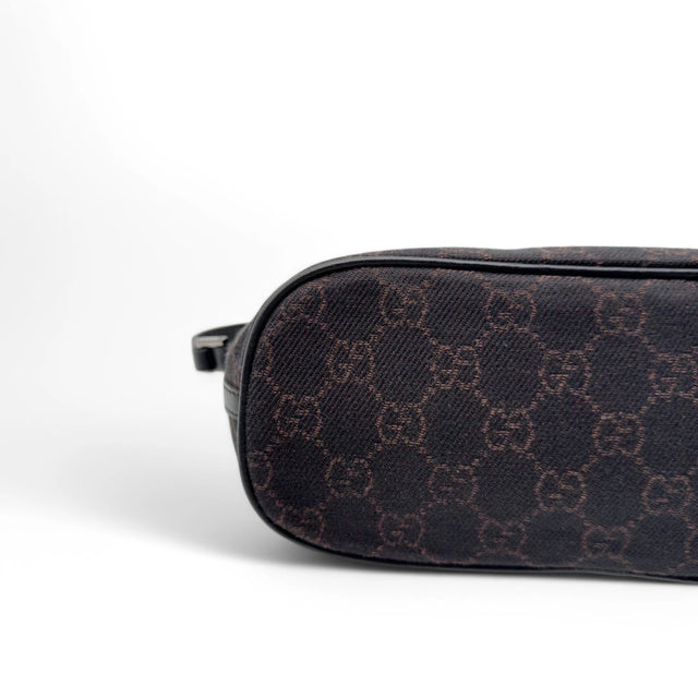 Gucci Handtasche Baguette monogram dunkelbraun