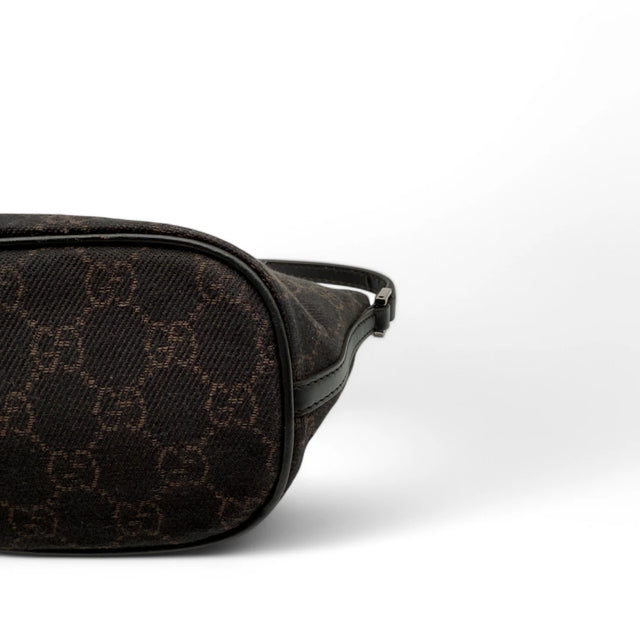Gucci Handtasche Baguette monogram dunkelbraun