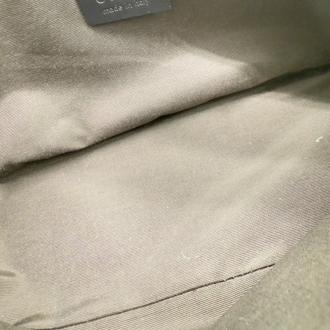 Gucci Handtasche Baguette monogram dunkelbraun