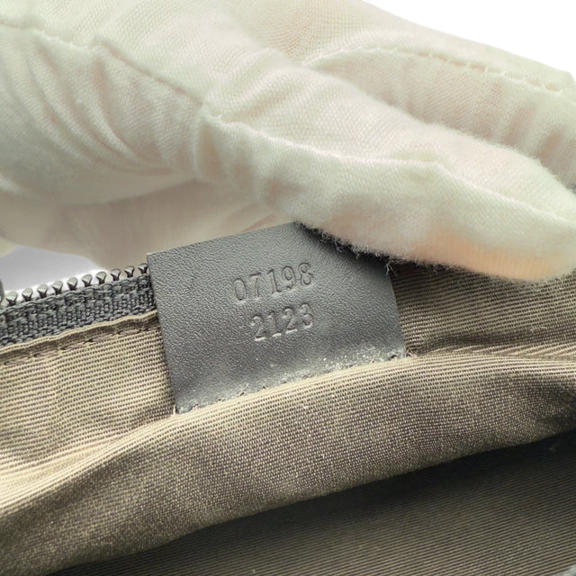 Gucci Handtasche Baguette monogram dunkelbraun
