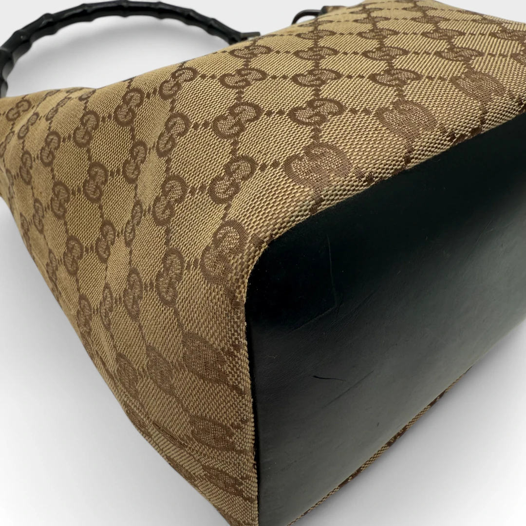 Gucci Handtasche Bamboo beige