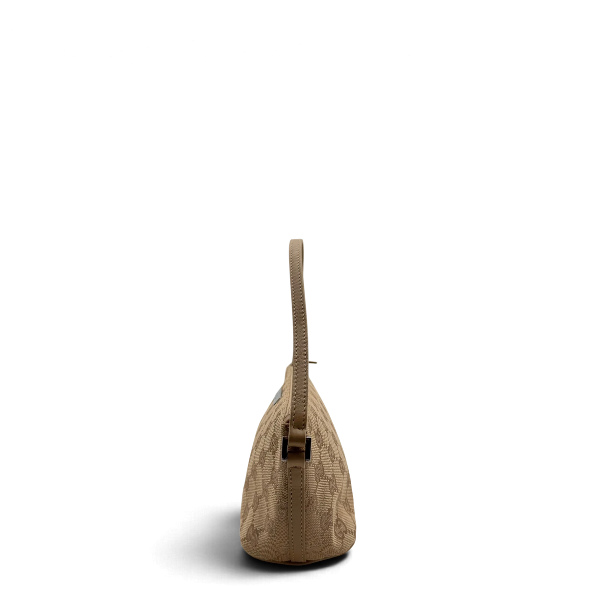 Gucci Handtasche Boat Baguette monogram beige – Seitenansicht