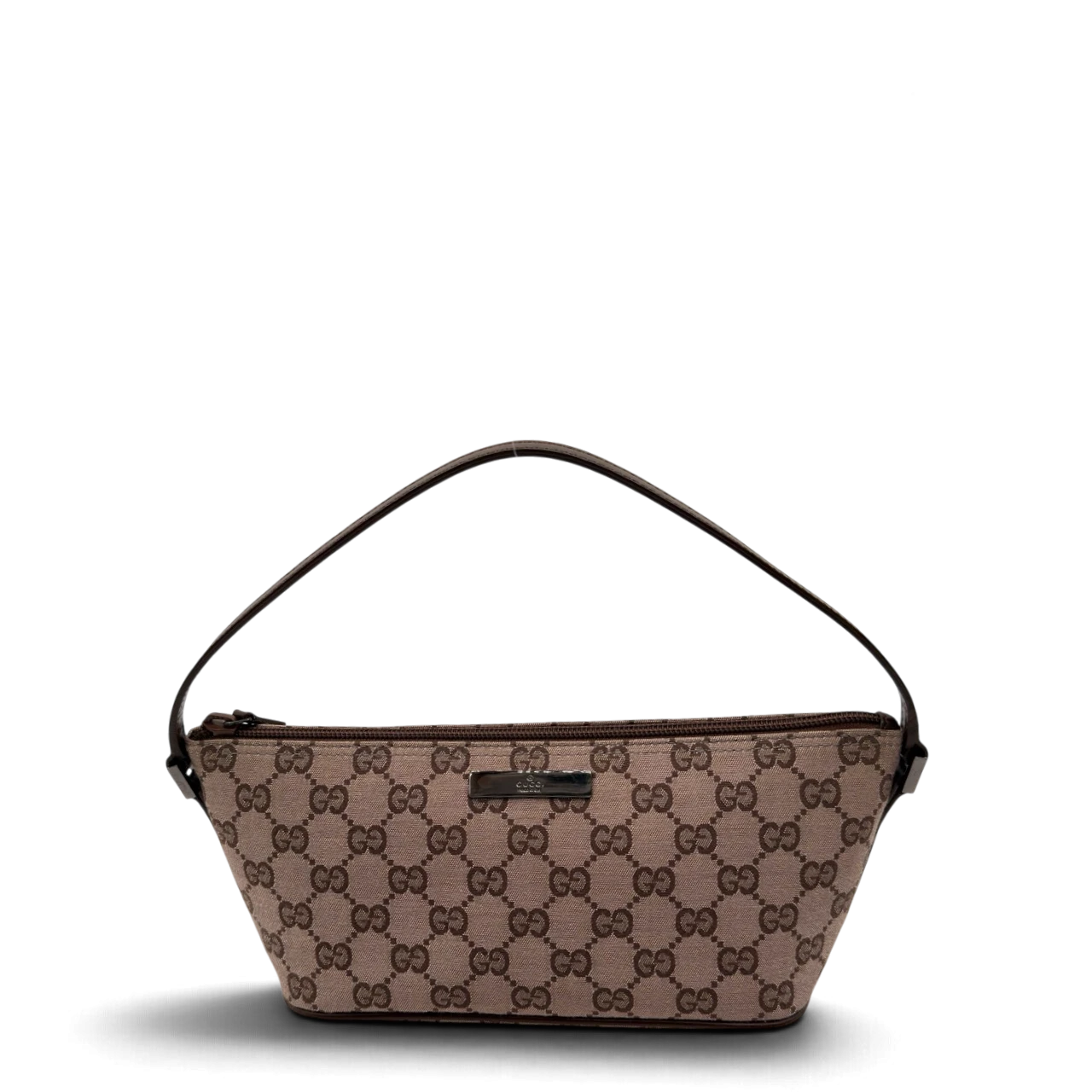 Gucci Handtasche Boat Baguette monogram braun