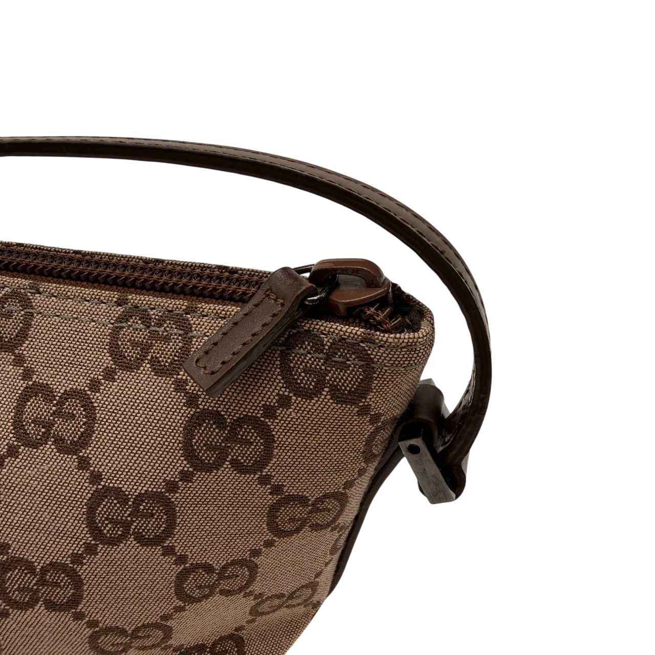 Gucci Handtasche Boat Baguette monogram braun