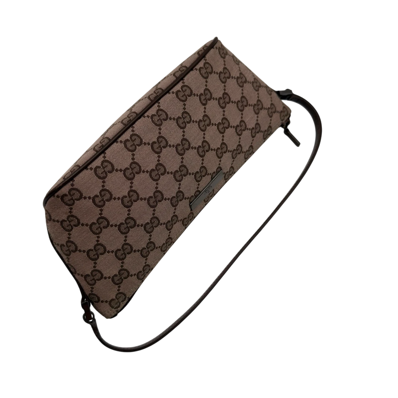 Gucci Handtasche Boat Baguette monogram braun