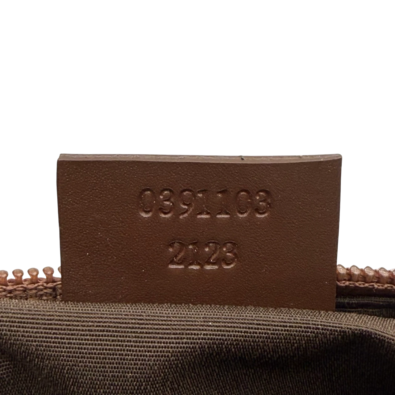 Gucci Handtasche Boat Baguette monogram braun