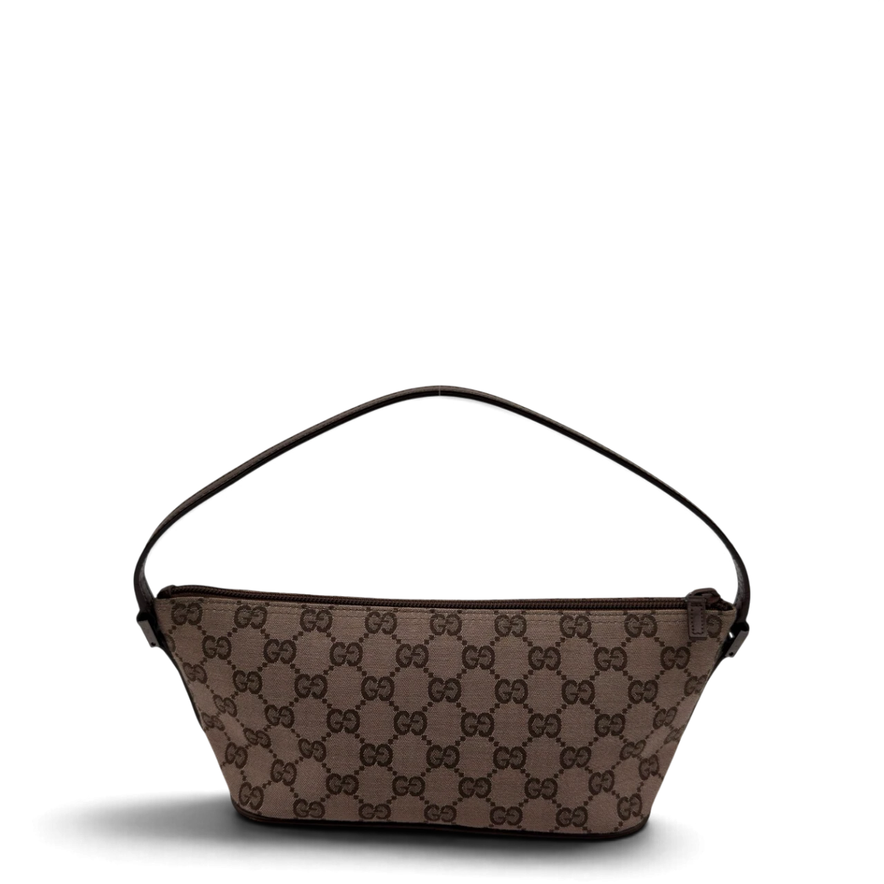 Gucci Handtasche Boat Baguette monogram braun