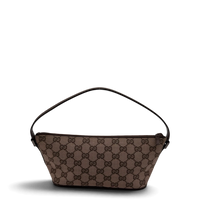 Gucci Handtasche Boat Baguette monogram braun