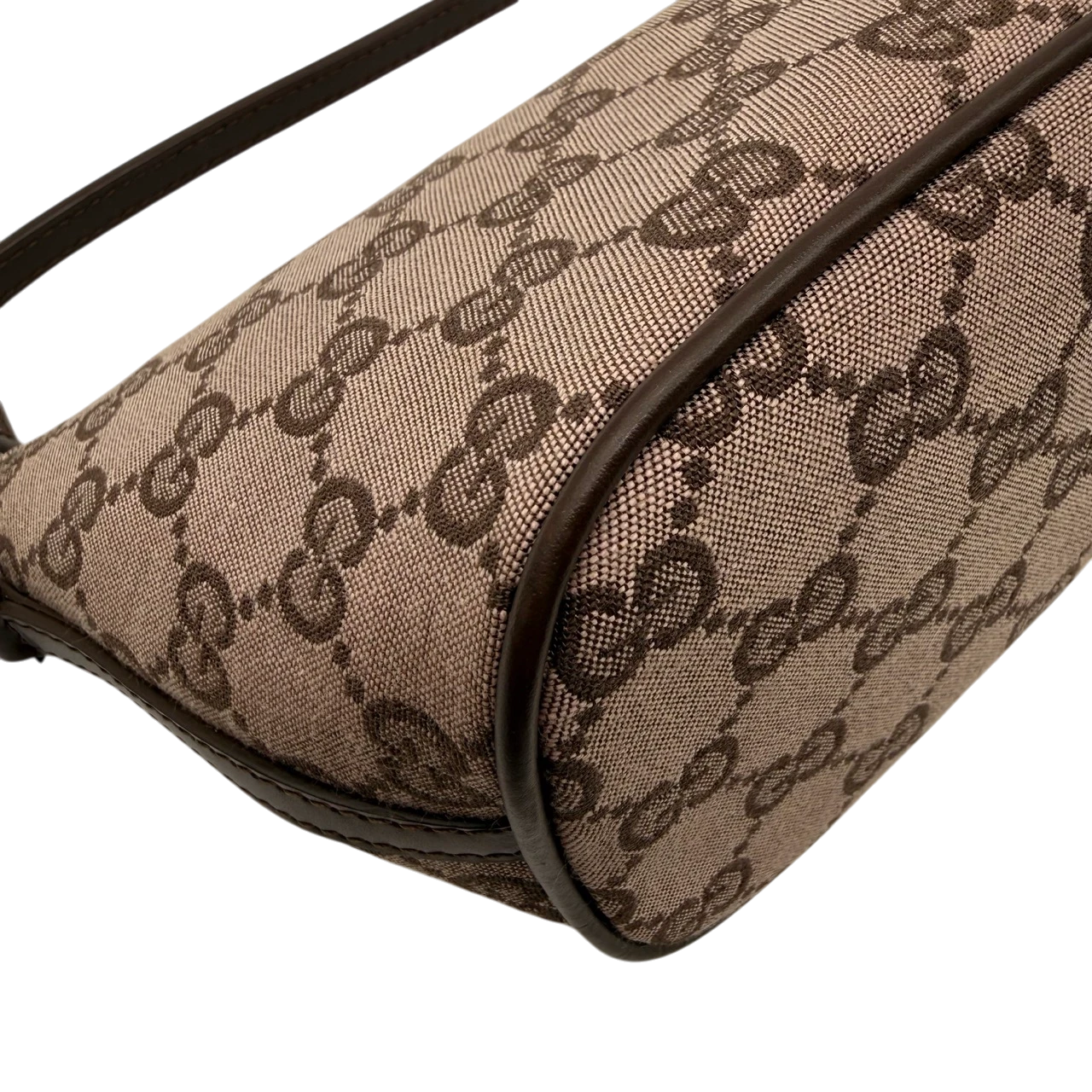 Gucci Handtasche Boat Baguette monogram braun