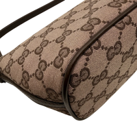Gucci Handtasche Boat Baguette monogram braun