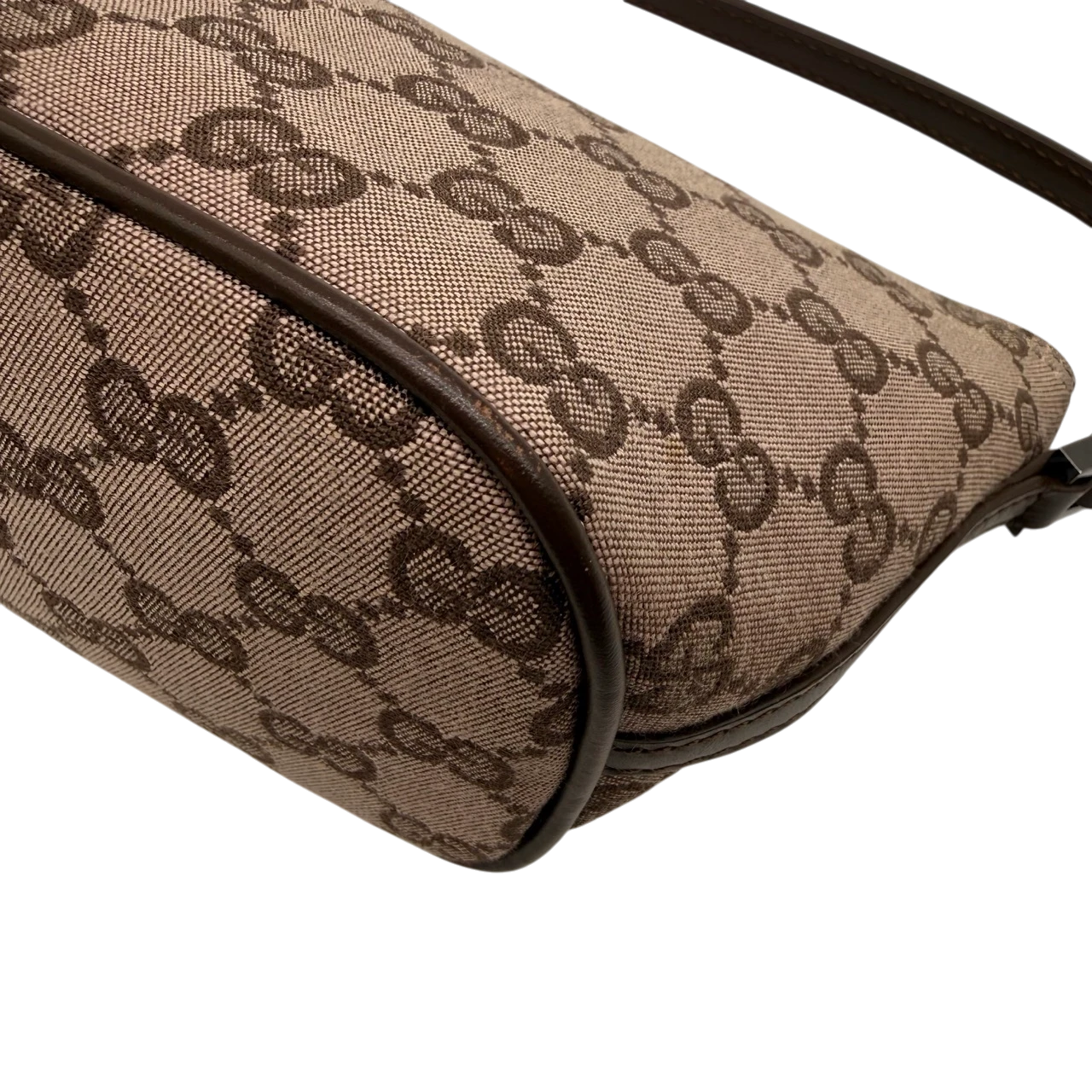 Gucci Handtasche Boat Baguette monogram braun