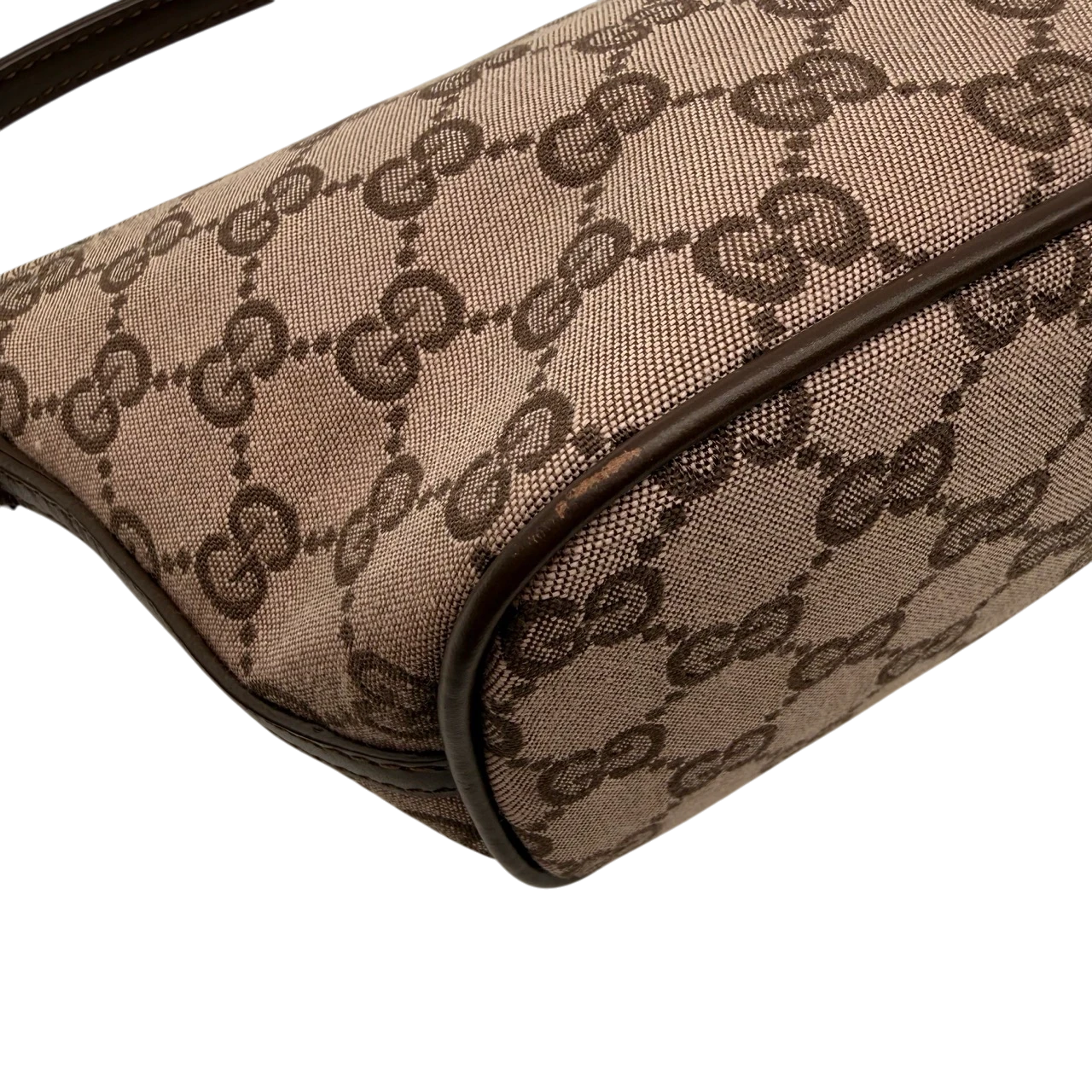 Gucci Handtasche Boat Baguette monogram braun