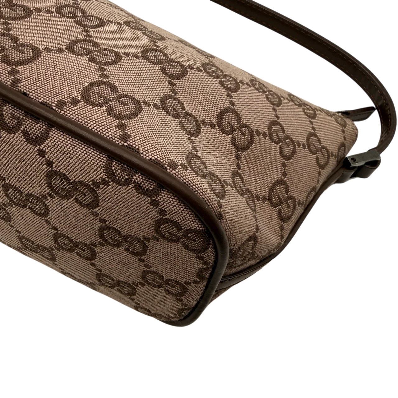 Gucci Handtasche Boat Baguette monogram braun