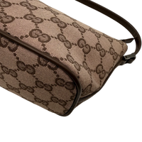 Gucci Handtasche Boat Baguette monogram braun