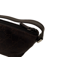 Gucci Handtasche Boat Baguette monogram dunkelbraun
