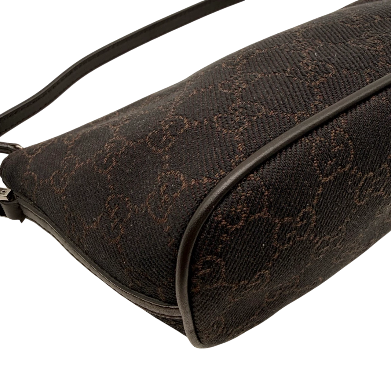 Gucci Handtasche Boat Baguette monogram dunkelbraun
