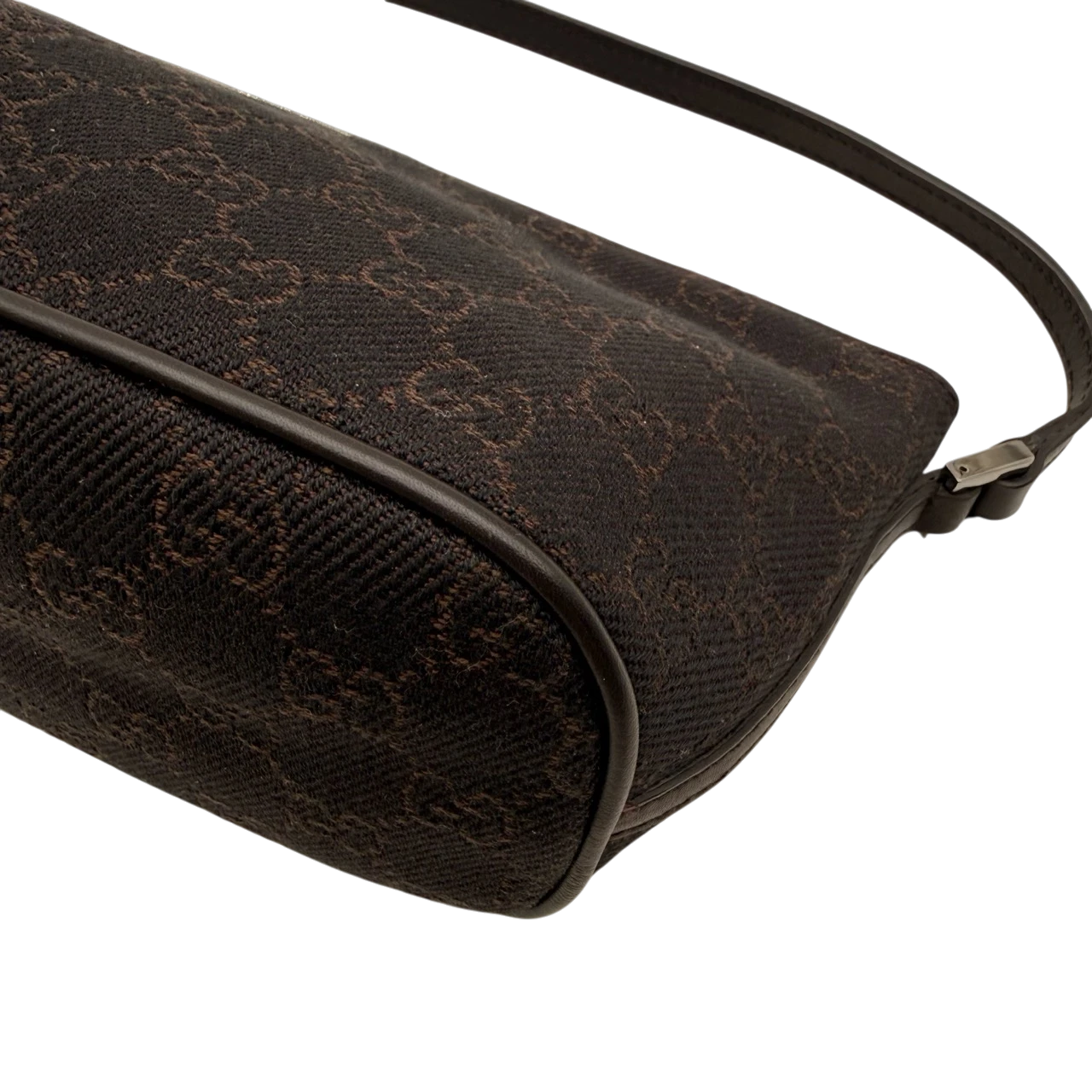 Gucci Handtasche Boat Baguette monogram dunkelbraun