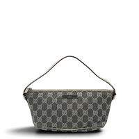 Gucci Handtasche Boat Baguette monogram grau – Gesamtansicht