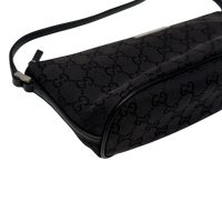 Gucci Handtasche Boat Baguette monogram schwarz – Seitenansicht