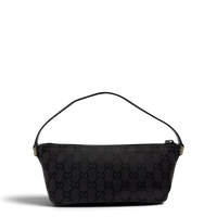 Gucci Handtasche Boat Baguette monogram schwarz – Gesamtansicht