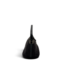 Gucci Handtasche Boat Baguette monogram schwarz – Seitenansicht