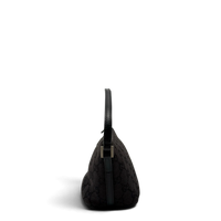 Gucci Handtasche Boat Baguette monogram schwarz – Seitenansicht