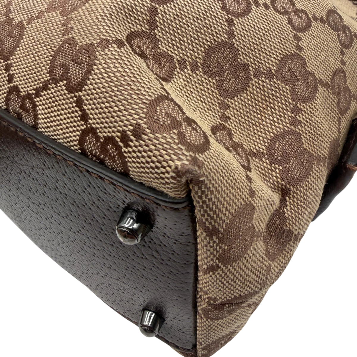 Gucci Handtasche Boston Balthus monogram beige – Ecken im Detail