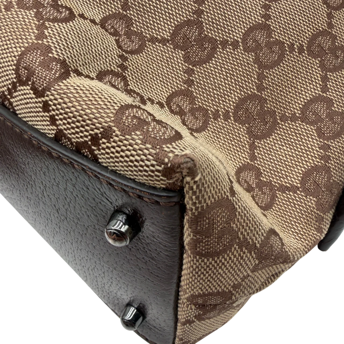 Gucci Handtasche Boston Balthus monogram beige – Ecken im Detail