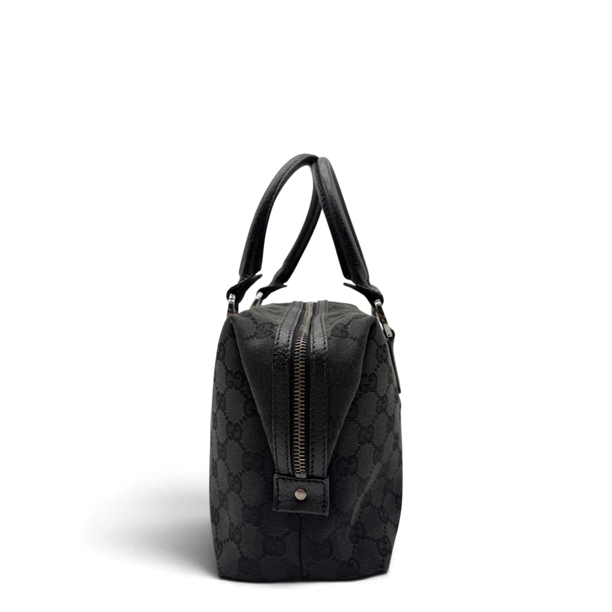 Gucci Handtasche Boston Balthus monogram schwarz – Seitenansicht