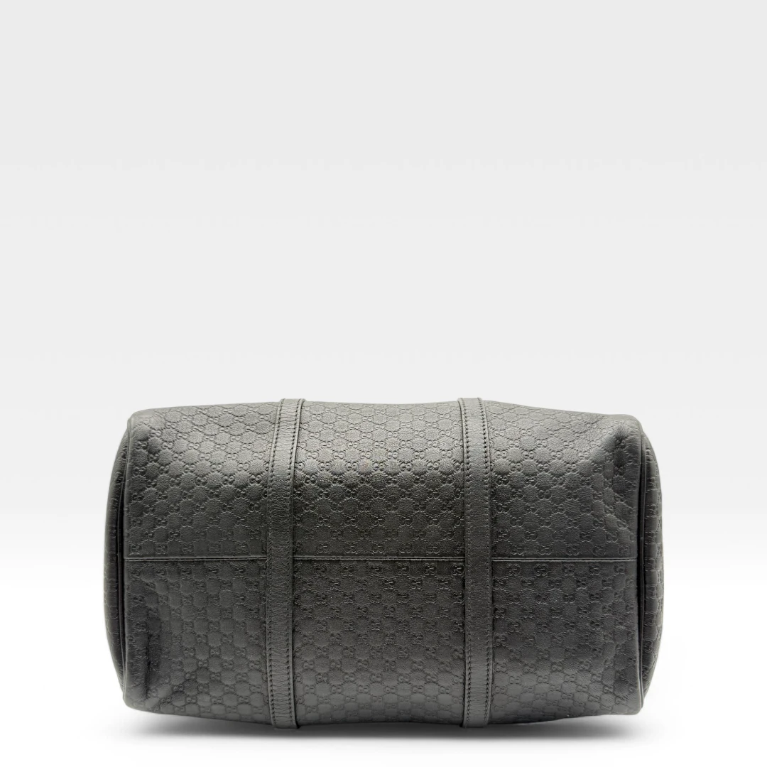 Gucci Handtasche Boston Bag Micro Guccissima schwarz