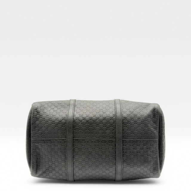 Gucci Handtasche Boston Bag Micro Guccissima schwarz