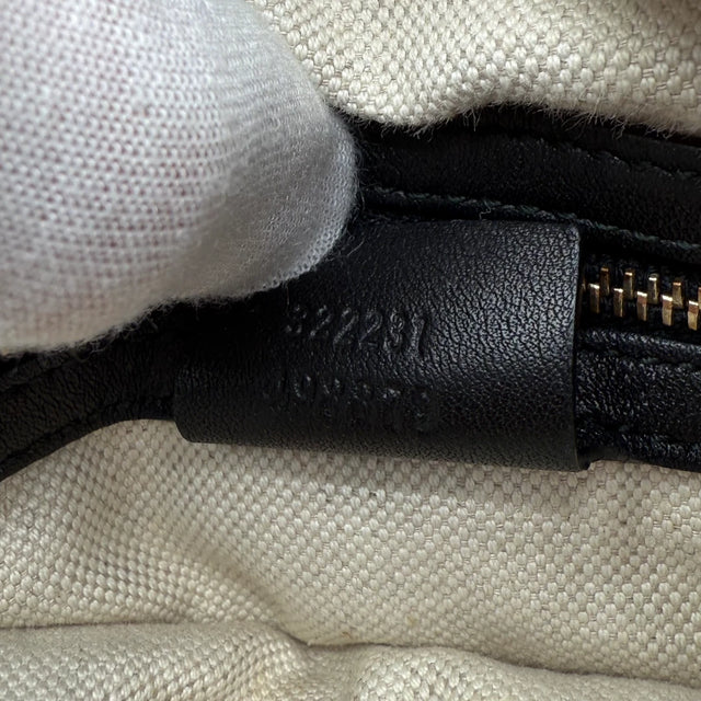 Gucci Handtasche Boston Bag Micro Guccissima schwarz