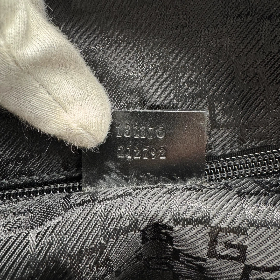 Gucci handbag Boston bag made of black nylon