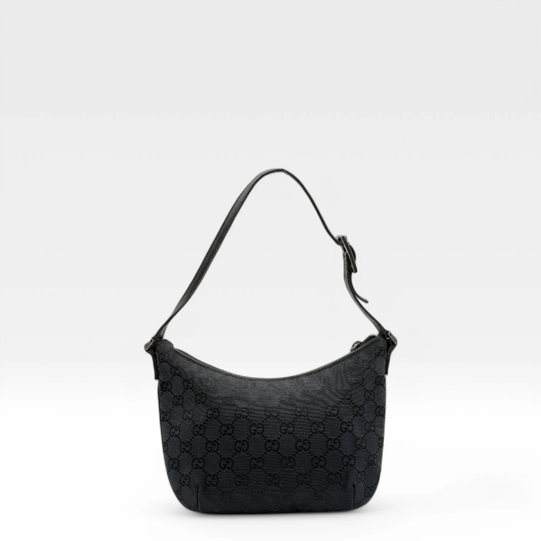 Gucci Handtasche Croissant Form dunkelblau