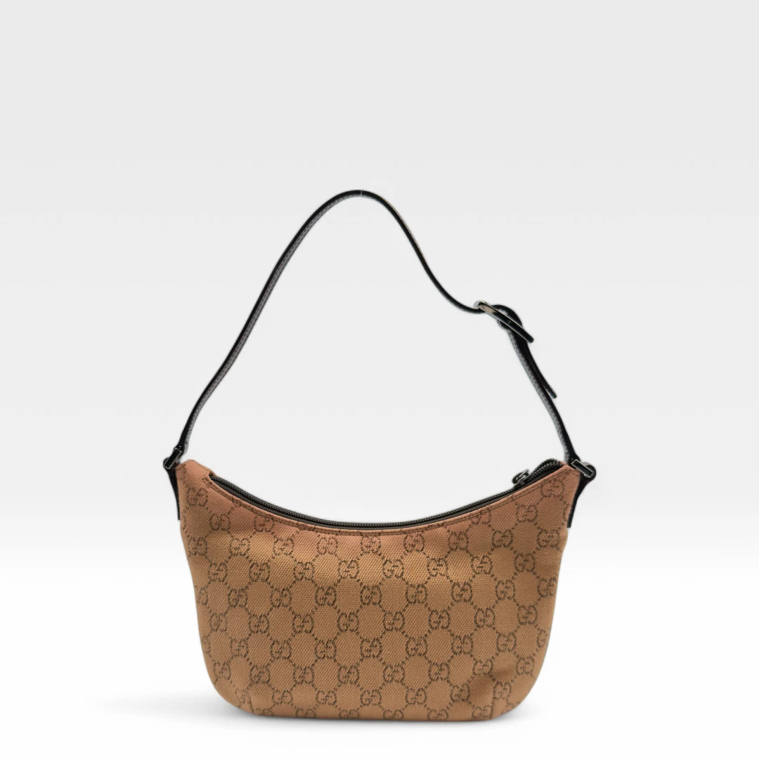 Gucci Handtasche Croissant Form hellbraun