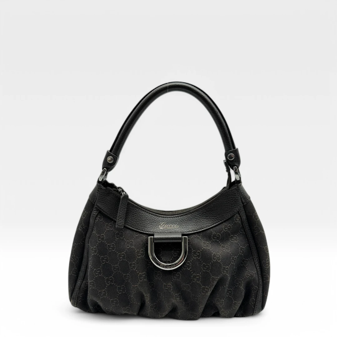 Gucci Handtasche D-Ring dunkelbraun
