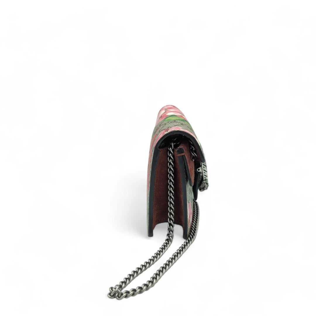 Gucci shoulder bag Dionysus Bloom mini monogram beige