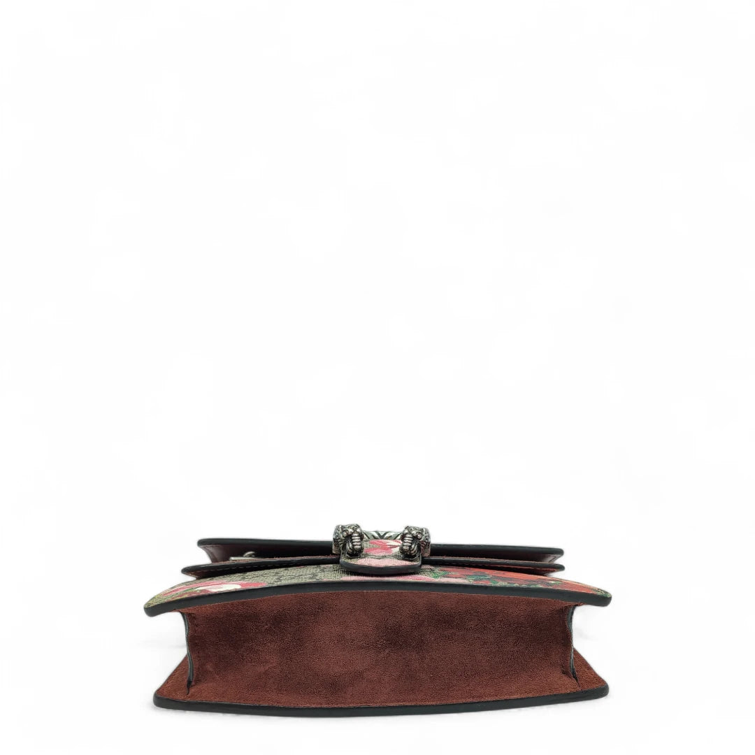 Gucci shoulder bag Dionysus Bloom mini monogram beige