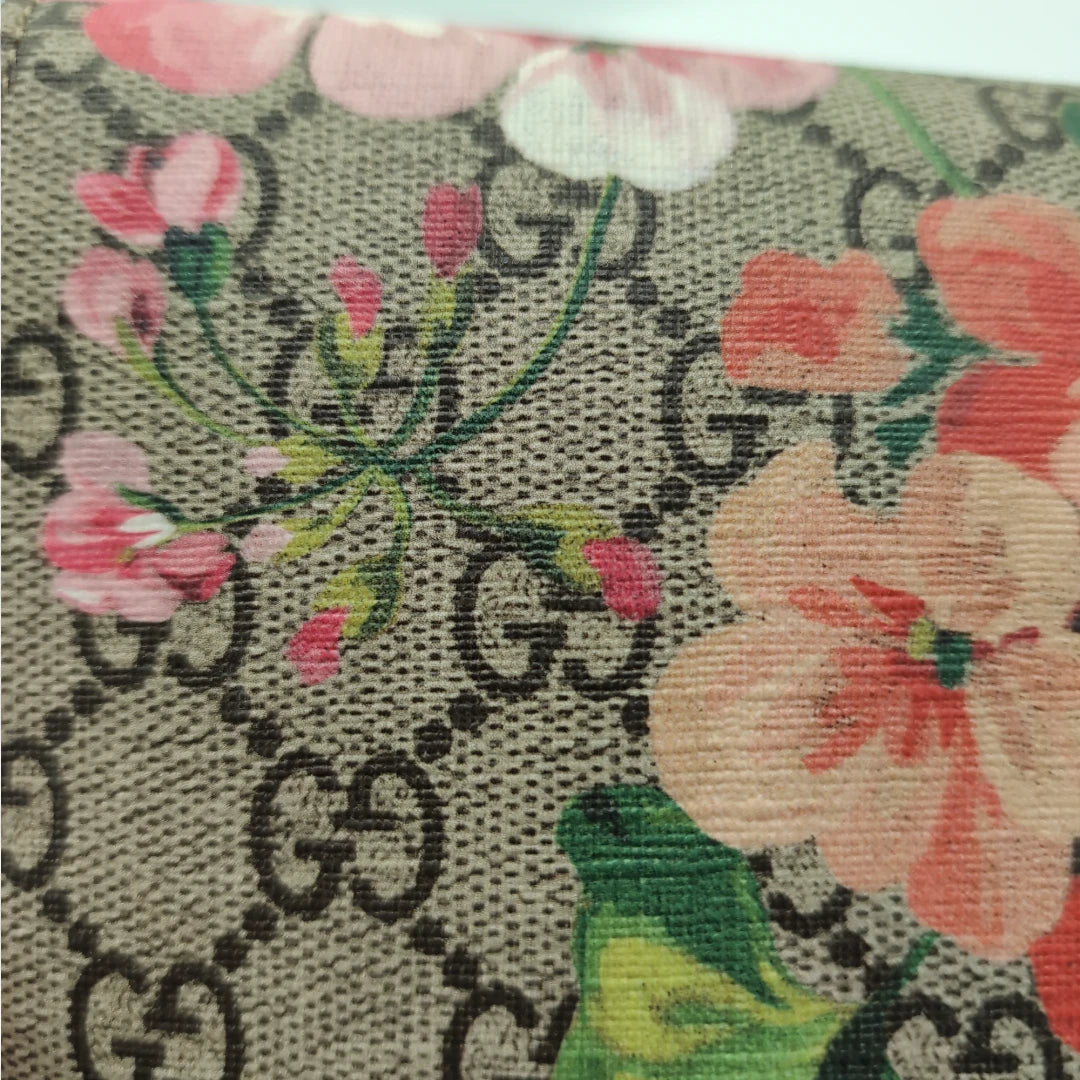 Gucci shoulder bag Dionysus Bloom mini monogram beige