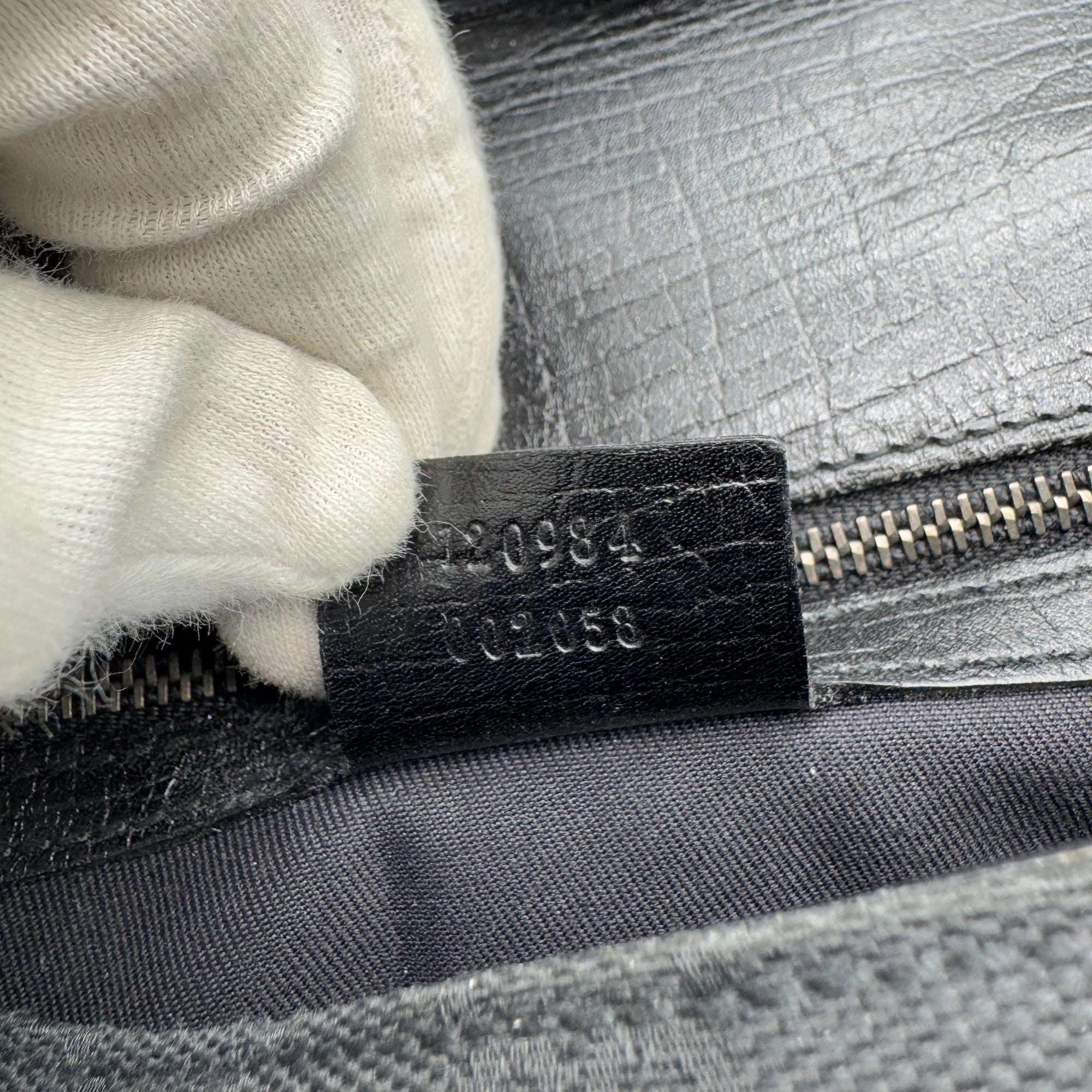 Gucci handbag Horsebit 1955 black leather monogram black