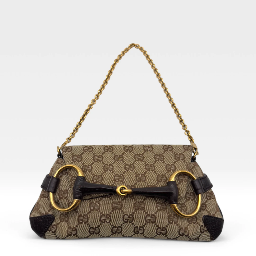 Gucci Horsebit beige handbag
