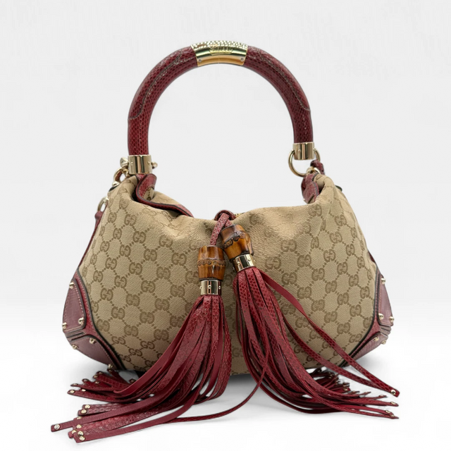 Gucci Handtasche Indy mit Pythonprint