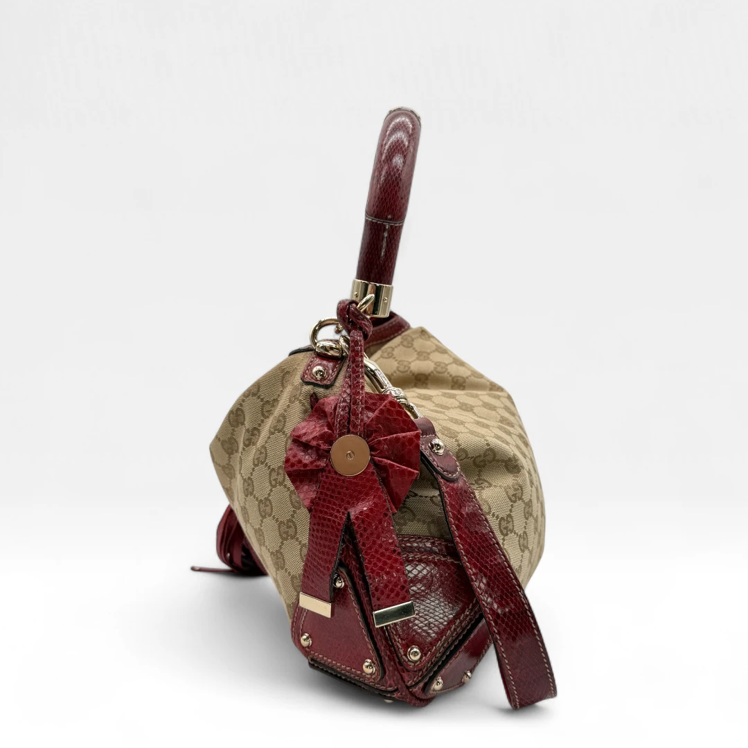 Gucci Handtasche Indy mit Pythonprint