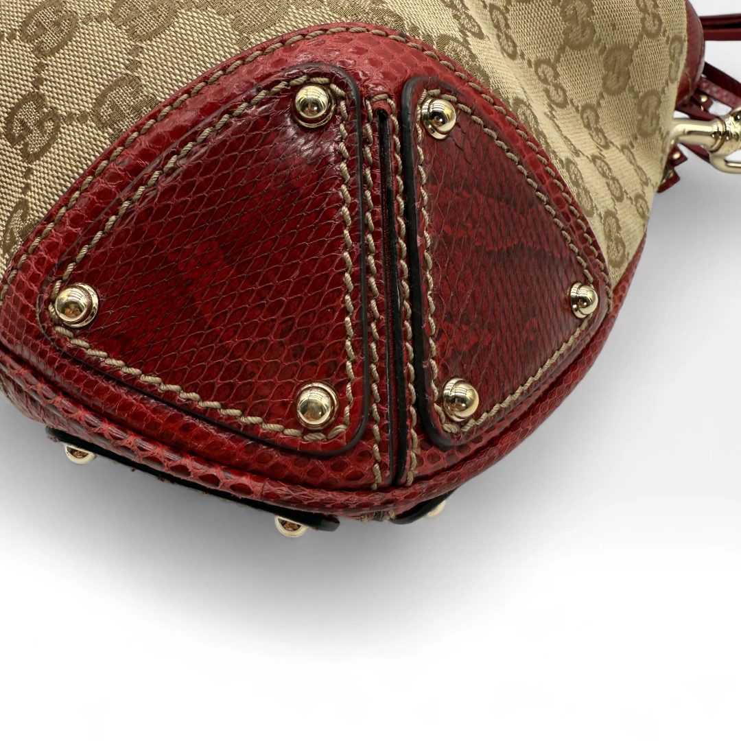 Gucci Handtasche Indy mit Pythonprint