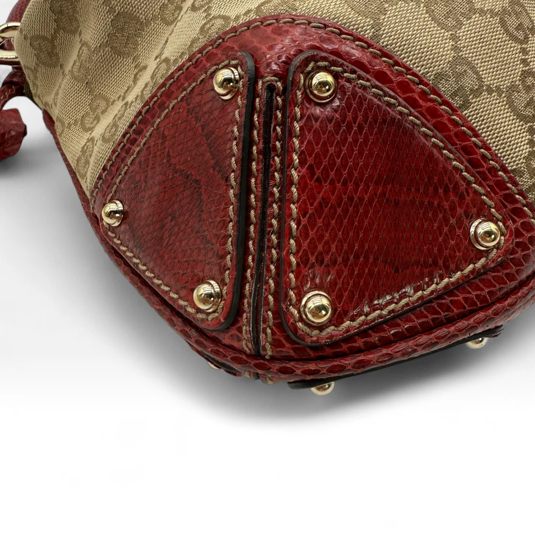 Gucci Handtasche Indy mit Pythonprint