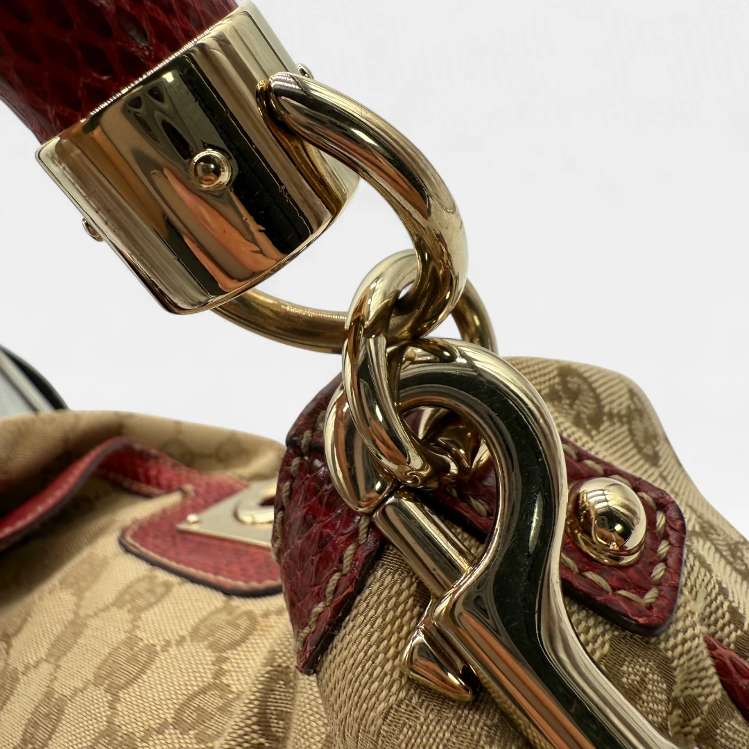 Gucci Handtasche Indy mit Pythonprint