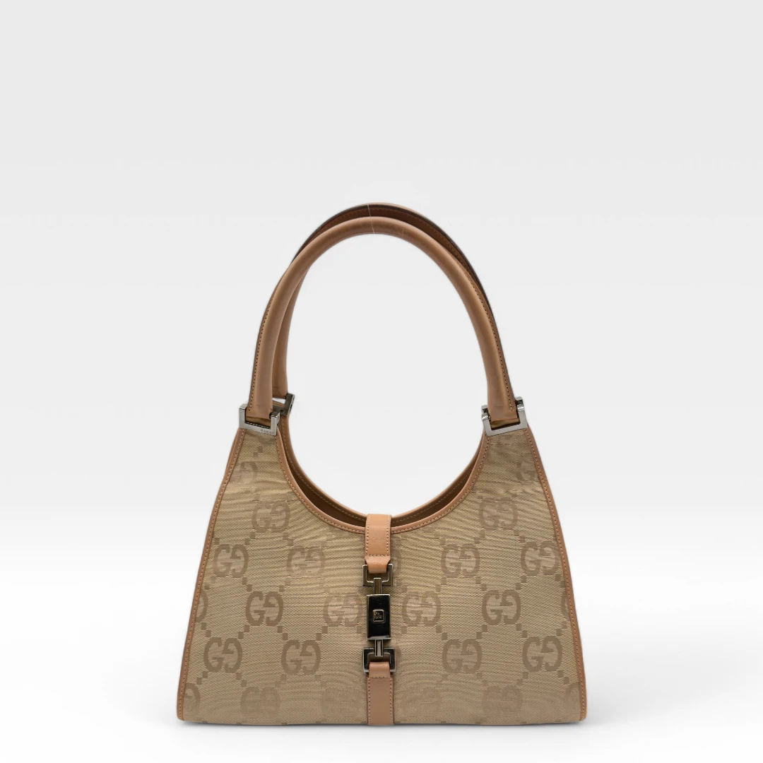 Gucci Handtasche Jackie Jumbo GG beige